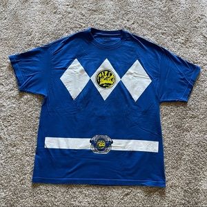 Blue Power Rangers Tee Shirt. XL
